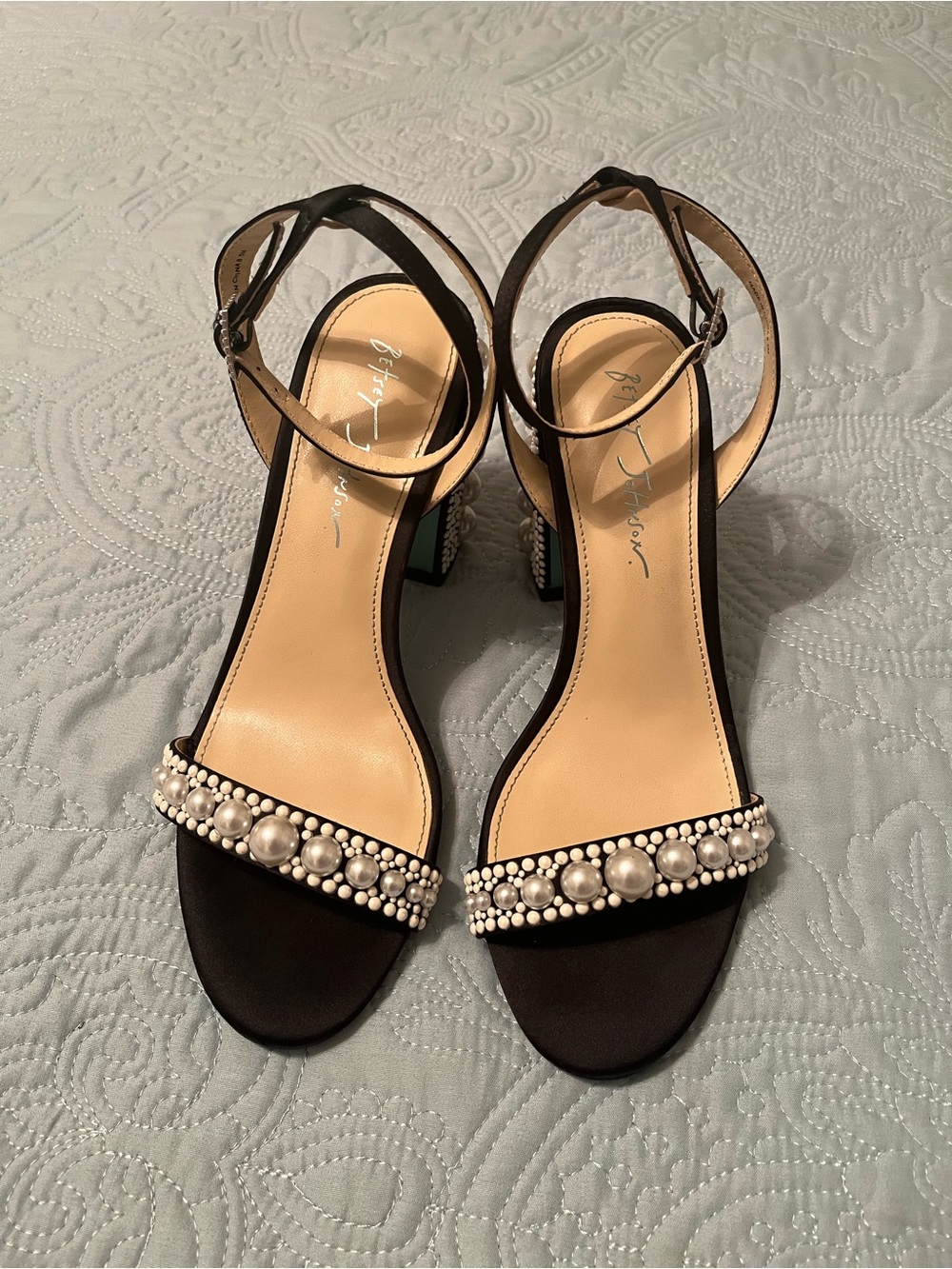 Betsey Johnson Black Tina Heels